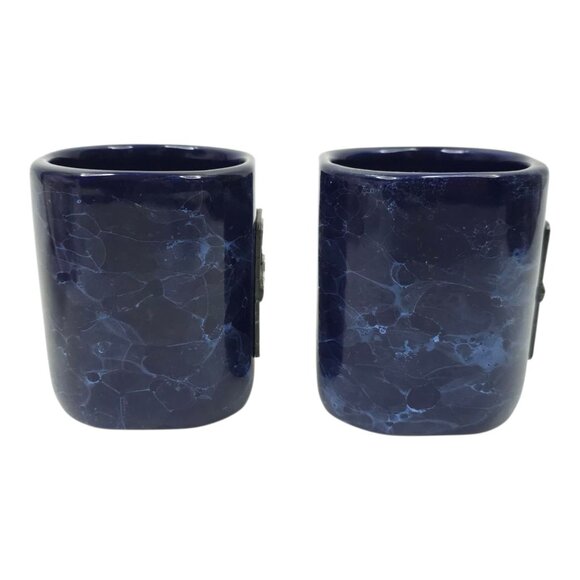 Dale Earnhardt #3 GM Goodwrench Service Plus Coffee Mugs Ceramic Blue Marbleized - Picture 5 of 12